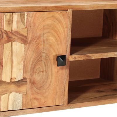 vidaXL Mueble para TV de madera maciza de acacia 118x30x45 cm
