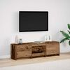 vidaXL Gabinete de TV con LEDs Madera envejecida 140 x 34 x 40 cm