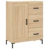 vidaXL Aparador alto madera contrachapada color roble 69,5x34x180 cm