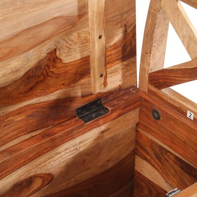 vidaXL Banco de madera maciza de sheesham 103x33x72 cm