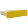 vidaXL Sof&aacute; cama nido con cajones terciopelo amarillo 90x200 cm