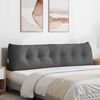 vidaXL Coj&iacute;n de Espalda Gris oscuro 180 x 24 x 50 cm tela