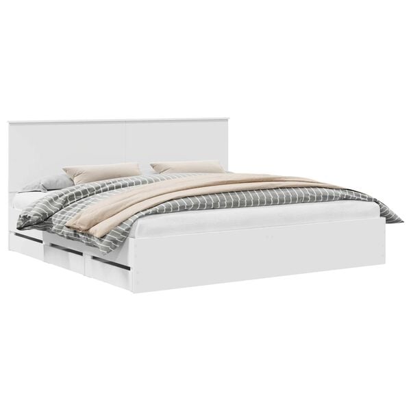 vidaXL Estructura de cama con caj&oacute;n 200 x 200 cm Madera Ingenieril