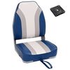 vidaXL Silla plegable para barco con respaldo alto
