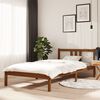 vidaXL Estructura cama sin colch&oacute;n madera maciza marr&oacute;n miel 100x200cm