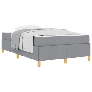 vidaXL Estructura de cama con colch&oacute;n Gris Claro 120 x 200 cm tela