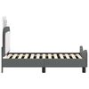 vidaXL Estructura de cama para niños pequeños con cabecera Gris Claro