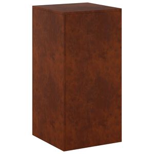vidaXL Soporte de plantas Oxidado 40 x 40 x 80 cm Acero oxidado