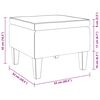 vidaXL Taburete con patas de madera tapizado tejido gris oscuro