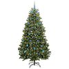 vidaXL &Aacute;rbol de Navidad artificial Verde 210 cm PVC y Metal