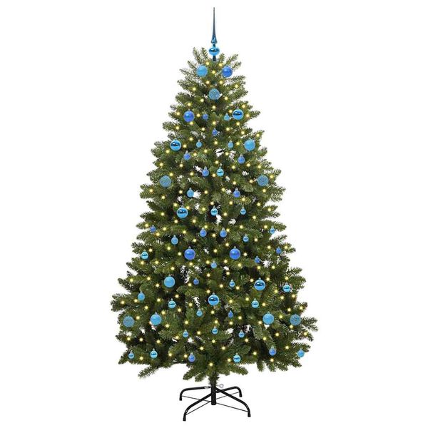 vidaXL &Aacute;rbol de Navidad artificial Verde 210 cm PVC y Metal