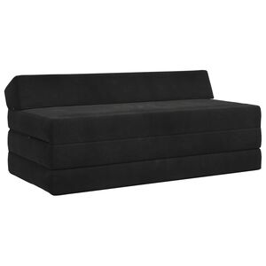 vidaXL Sof&aacute; Cama Plegable Negro 120 x 60 x 49 cm Tela