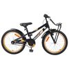 vidaXL Bicicleta Infantil 18 Pulgadas para 5-7 a&ntilde;os Naranja Negro