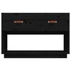 vidaXL Mueble de TV madera maciza de pino negro 90x40x60 cm
