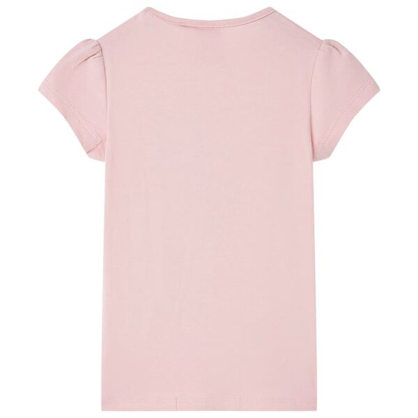 Camiseta infantil rosa claro 104