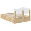 vidaXL Estructura de cama con cabecera Roble Sonoma 135 x 190 cm