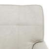 vidaXL Sill&oacute;n reclinable con coj&iacute;n Crema 91 x 157 x 91 cm Terciopelo