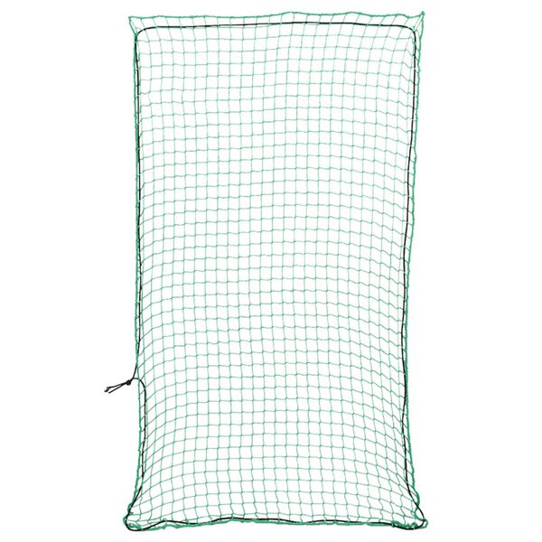 vidaXL Red de remolque con cuerda el&aacute;stica PP verde 4,5x2,5 m