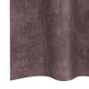 vidaXL Cortinas de Terciopelo 2 pcs Marr&oacute;n 245 x 140 cm Terciopelo