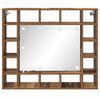 vidaXL Armario con Espejo Madera envejecida 91 x 15 x 76,5 cm