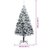 vidaXL &Aacute;rbol de Navidad artificial 240 cm PVC y Acero y Pl&aacute;stico