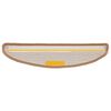 vidaXL Felpudos para escaleras (10 unidades, 56 x 17 x 3 cm, beige, semicirculares)