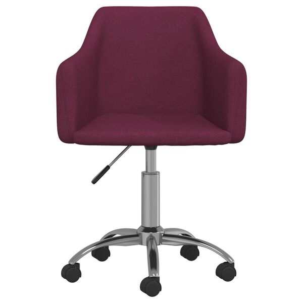 vidaXL Sillas de comedor giratorias 4 unidades tela morado