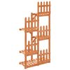 vidaXL Soporte para flores madera maciza de abeto 60x25x130 cm