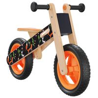 vidaXL Bicicleta de equilibrio para niños estampado naranja