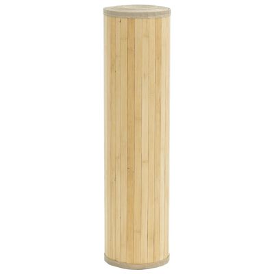vidaXL Alfombra rectangular bambú color natural claro 70x500 cm