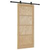 vidaXL Puerta Corredera ORKDAL 86 x 198,5 cm Madera de Pino Maciza