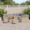 vidaXL Conjunto de sof&aacute; de jard&iacute;n con coj&iacute;n 12 pcs Beige y Gris Claro