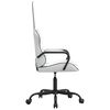 vidaXL Silla gaming cuero sint&eacute;tico blanco y negro