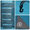vidaXL Tienda de campaña familiar túnel 8 personas impermeable azul