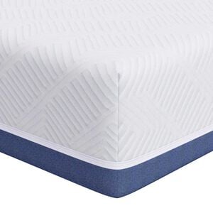 vidaXL Colch&oacute;n y azul 80 x 160 cm Tela Jacquard