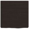 vidaXL Estante pared madera roble tratada marr&oacute;n oscuro 40x40x(2-6) cm