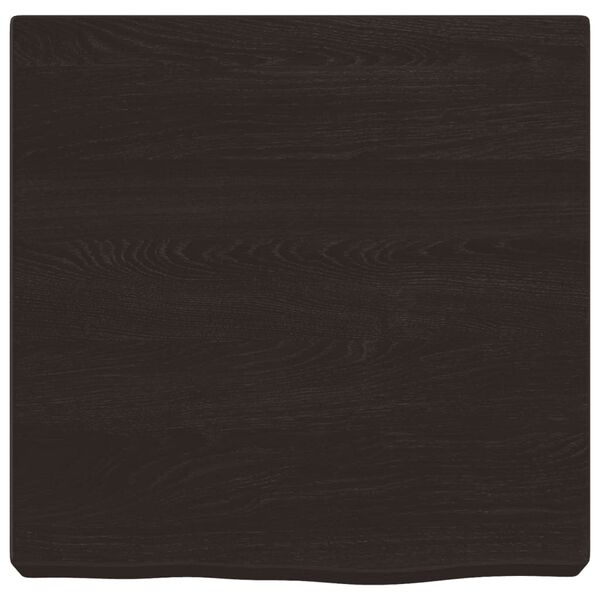 vidaXL Estante pared madera roble tratada marr&oacute;n oscuro 40x40x(2-6) cm