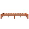 vidaXL Estructura de cama sin colch&oacute;n madera maciza marr&oacute;n 120x190 cm