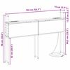 vidaXL Cabecero de Almacenamiento con Estaci&oacute;n de Carga Roble ahumado