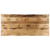 vidaXL Tablero de mesa borde natural madera maciza mango 140x60x2,5 cm