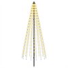 vidaXL &Aacute;rbol de Navidad LED 165 cm 270 LED Blanco C&aacute;lido Hierro Negro