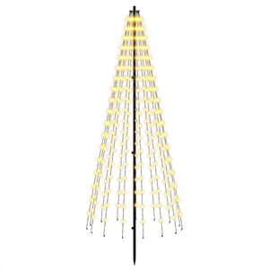 vidaXL &Aacute;rbol de Navidad LED 165 cm 270 LED Blanco C&aacute;lido Hierro Negro