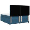 vidaXL Cama box spring con colch&oacute;n terciopelo azul 200x200 cm