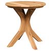 vidaXL Mesa lateral Marr&oacute;n 40 x 40 x 41 cm Madera de teca maciza