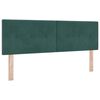 vidaXL Cama tipo Box Spring Verde oscuro 200 x 140 cm Terciopelo