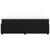 vidaXL Cama box spring con colch&oacute;n terciopelo negro 120x200 cm