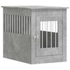 vidaXL Jaula para perros madera ingenier&iacute;a gris hormig&oacute;n 55x80x68 cm