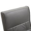vidaXL Sillón de masaje de cuero artificial gris