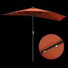 vidaXL Parasol de jardín Terracota 294 x 150 x 223 cm tela