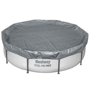 Bestway Cubierta para Piscina &Oslash;3,05 m Redondo Poli&eacute;ster Gris
